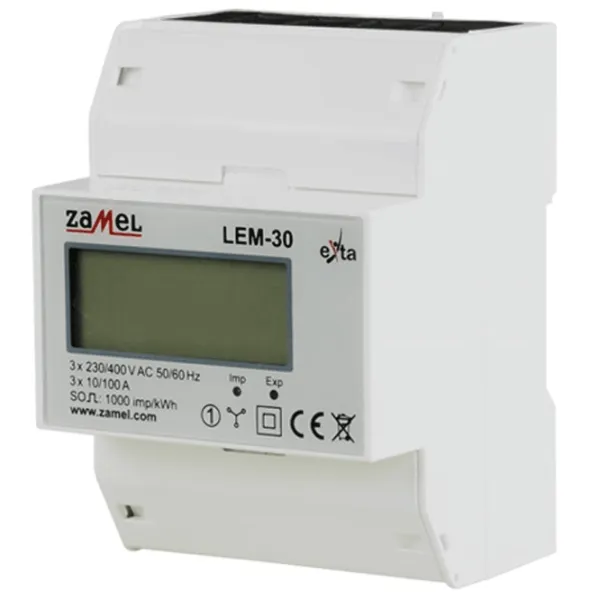 Contor electric Zamel LEM-30 White photo 1 Contor electric Zamel LEM-30 White photo 1