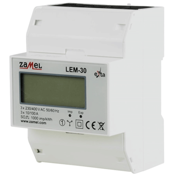 Contor electric Zamel LEM-30 White photo 1 Contor electric Zamel LEM-30 White photo 1