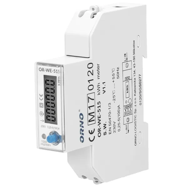 Contor digital ORNO ORWE526 White photo 1