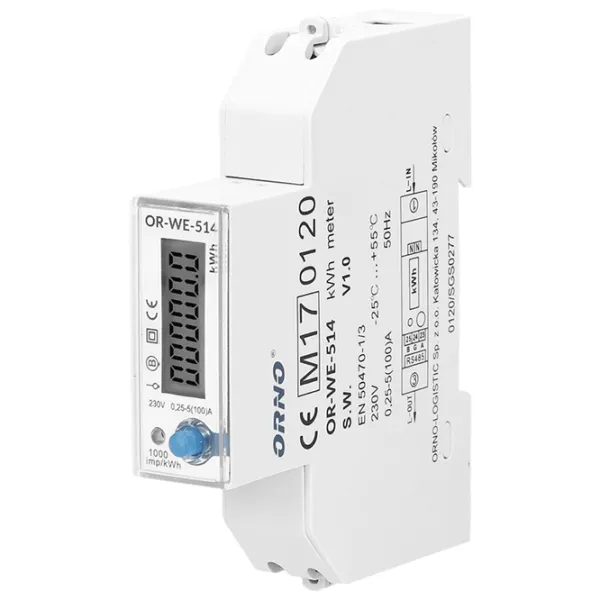 Contor digital ORNO ORWE525 White photo 1