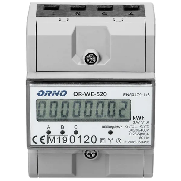 Contor digital ORNO ORWE520 White photo 3 Contor digital ORNO ORWE520 White photo 3