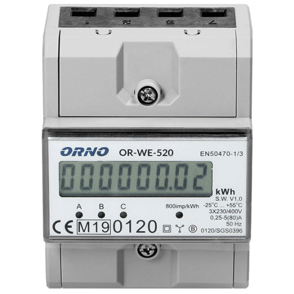 Contor digital ORNO ORWE520 White photo 3 Contor digital ORNO ORWE520 White photo 3