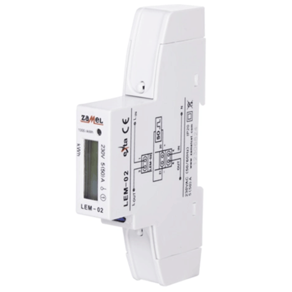 Contor electric Zamel LEM02 White photo 2