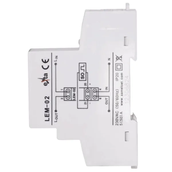 Contor electric Zamel LEM02 White photo 3