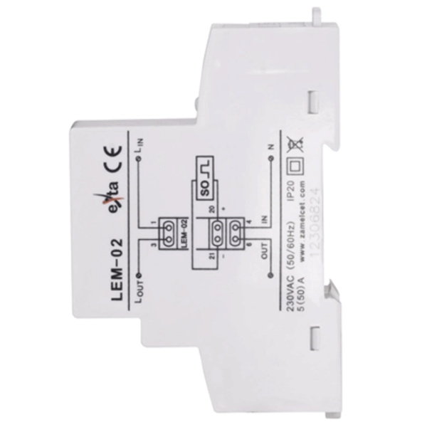 Contor electric Zamel LEM02 White photo 3