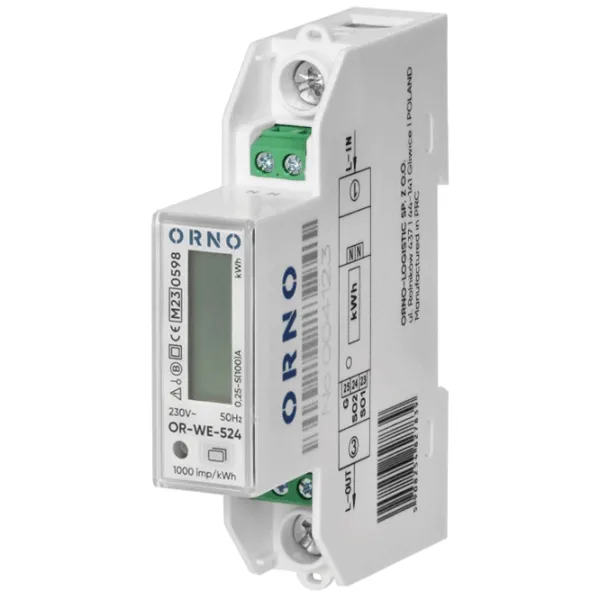Contor electric ORNO ORWE524 White photo 1