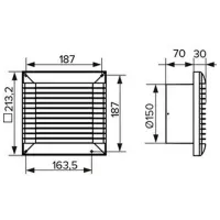 Ventilator de evacuare ERA 6S HT 16 W / 230 m³/oră photo 4
