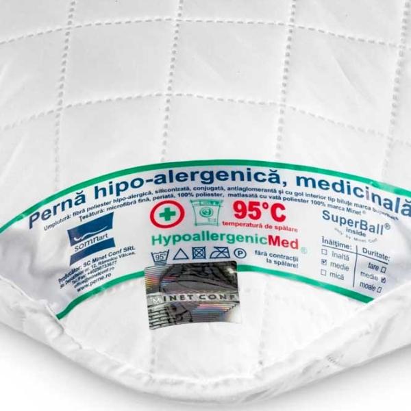 Подушка Somnart HypoalergenicMed 11783 Волокно HCS / 70 x 70 см photo 2