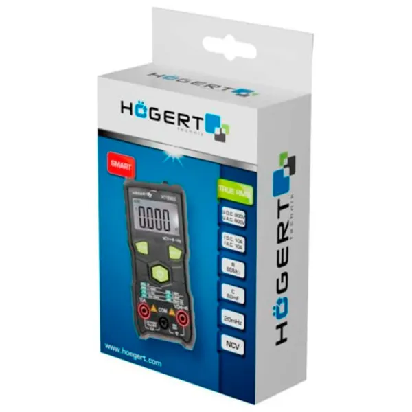Мультиметр Hoegert HT1E605 Цифровой / 400 МOм photo 2