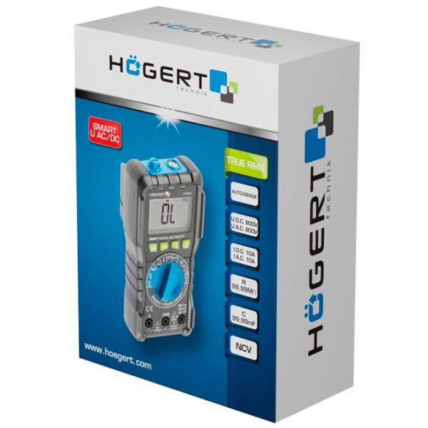 Мультиметр Hoegert HT1E601 Цифровой / 99.99 МOм photo 3