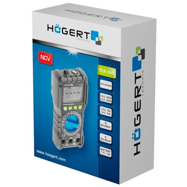Мультиметр Hoegert HT1E600 Цифровой / 99.99 МOм photo 5