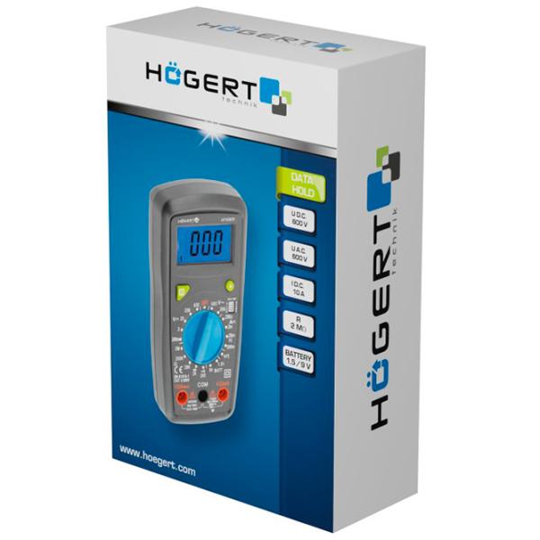Мультиметр Hoegert HT1E602 Цифровой / 2 МOм photo 7