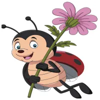 Картина по номерам Strateg Божья коровка ES106 30 x 30 см / Вертикальная