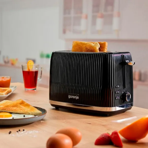 Тостер Gorenje T850DPB Механическое / 850 Вт / Черный photo 6