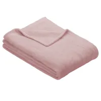 Покрывало Ibena Fleecedecke Olbia  Полиэстер / Розовый