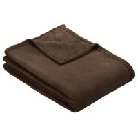 Покрывало Ibena Fleecedecke Olbia  Полиэстер / Тёмно-коричневый