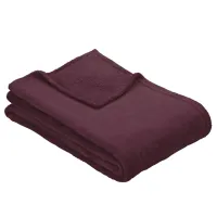 Покрывало Ibena Fleecedecke Olbia  Полиэстер / Темно-красный