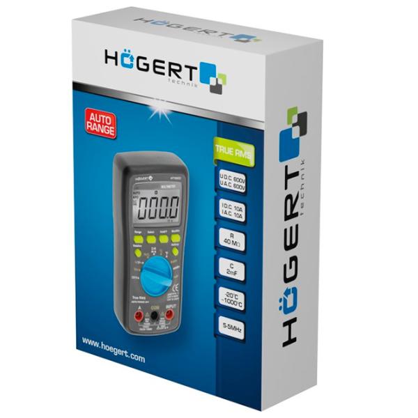 Мультиметр Hoegert HT1E603 Цифровой / 40 МOм photo 4