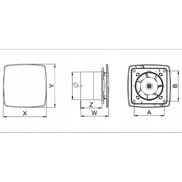 Ventilator de evacuare Awenta Nea 13 W / 88 m³/oră photo 3
