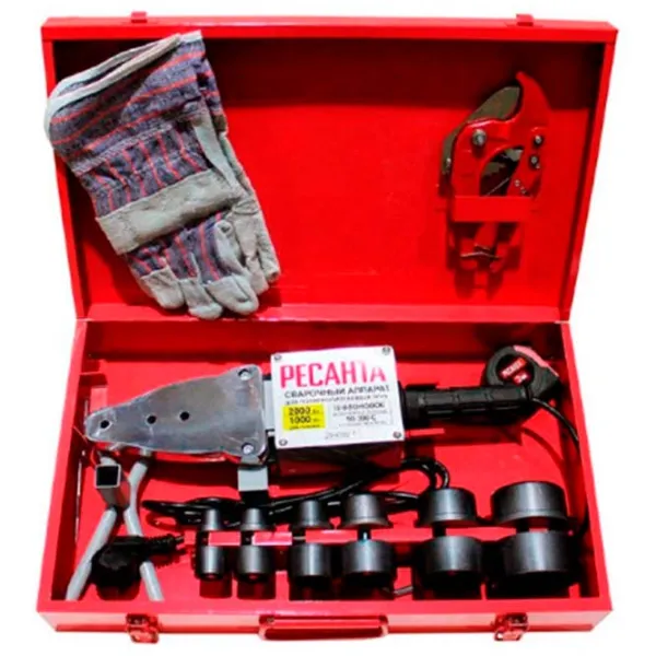Aparat de sudat țevi din plastic Resanta АСПТ-2000 2000 W / Racord cuplaj photo 4
