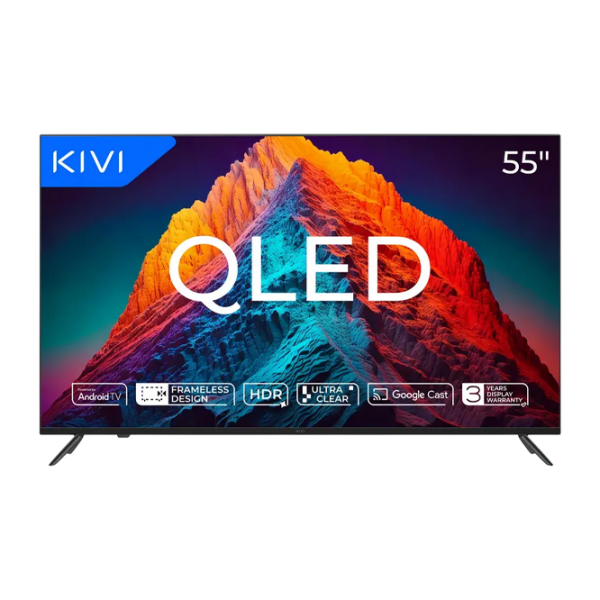 Телевизор Kivi 55U770QB 55" / QLED / 4K / Smart TV / Черный photo 1