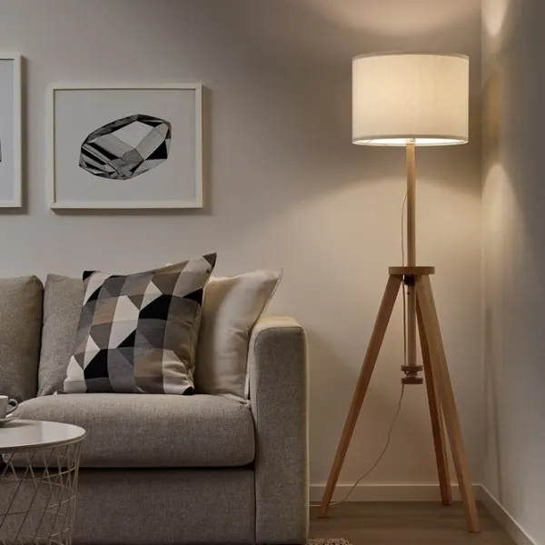 Lampadar Ikea Lauters  Lemn natural /  photo 3 Lampadar Ikea Lauters  Lemn natural /  photo 3