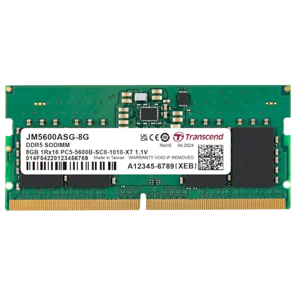 Оперативная память Transcend JetRam JM5600ASG-8G  / DDR5 / 8 ГБ photo 1