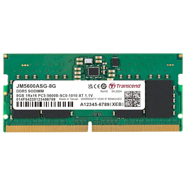 Оперативная память Transcend JetRam JM5600ASG-8G  / DDR5 / 8 ГБ photo 1