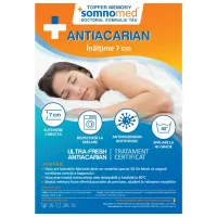 Topper Somnart Antiacaria Memory 200 x 180 cm / 7 cm / Poliuretan photo 3