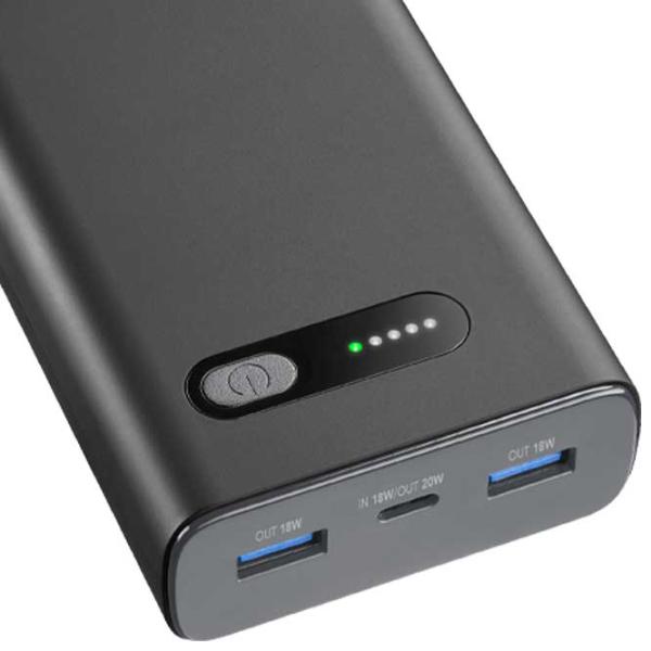 Power Bank Cellularline PBFAST01PD20000K 20000 mAh/ Black photo 3
