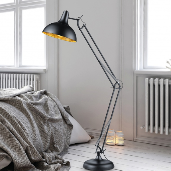 Lampadar Trio Salvador  Black / E27 photo 2