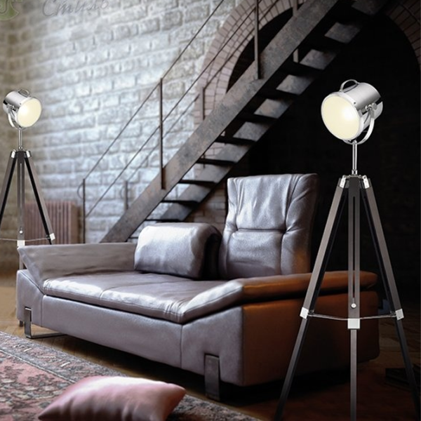 Lampadar Trio ANTWERP  Black / E27 photo 3