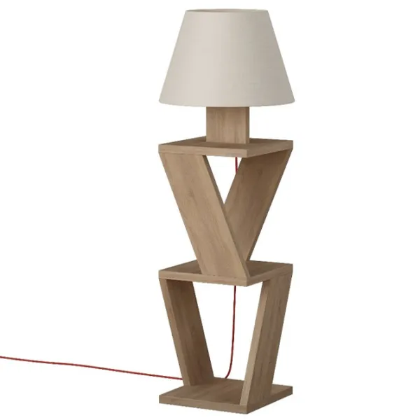 Lampadar Decortie KOZENA  Oak /  photo 1