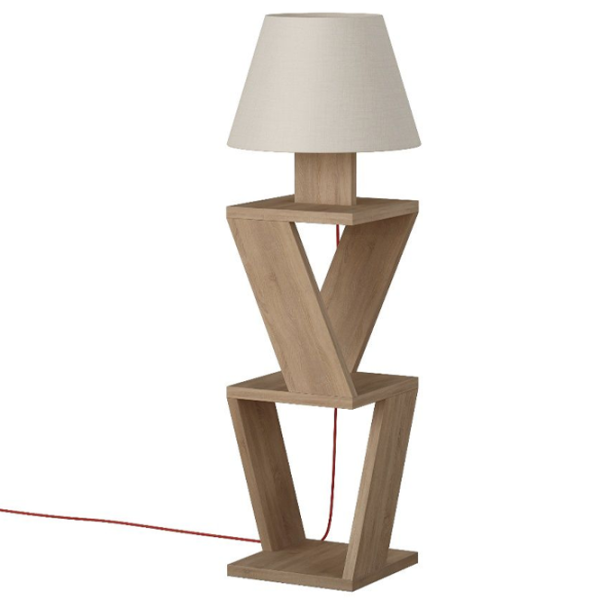 Lampadar Decortie KOZENA  Oak /  photo 1