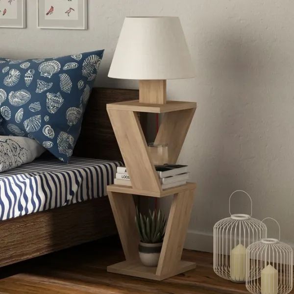 Lampadar Decortie KOZENA  Oak /  photo 2