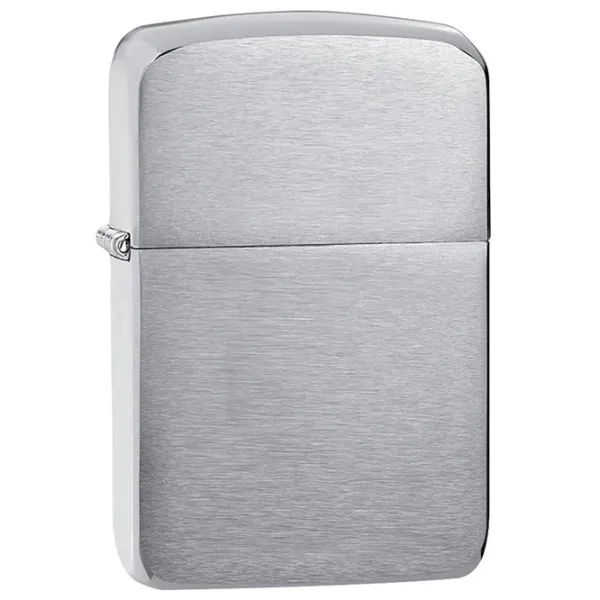 Brichetă Zippo Replica Brushed Chrome Silver / Alamă photo 1