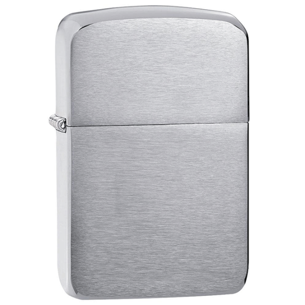 Brichetă Zippo Replica Brushed Chrome Silver / Alamă photo 1