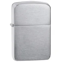 Brichetă Zippo Replica Brushed Chrome Silver / Alamă