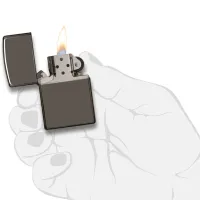 Зажигалка Zippo Black Ice Черный / Латунь photo 4