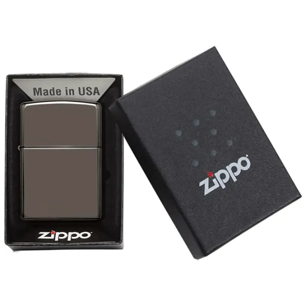 Brichetă Zippo Black Ice Black / Alamă photo 5