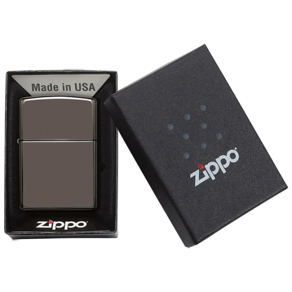 Brichetă Zippo Black Ice Black / Alamă photo 5