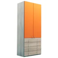 Шкаф для прихожей Indart 05 ДСП / Разноцветный