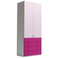Шкаф для прихожей Indart 07 ДСП / Разноцветный