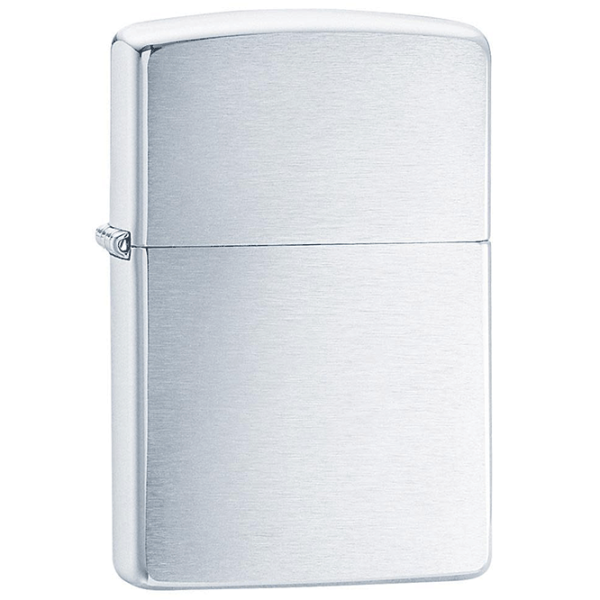 Brichetă Zippo Armor Brushed Chrome Silver / Alamă photo 1