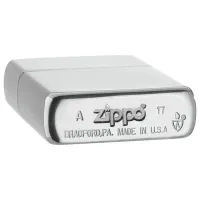 Зажигалка Zippo Armor Brushed Chrome Серебряный / Латунь photo 4