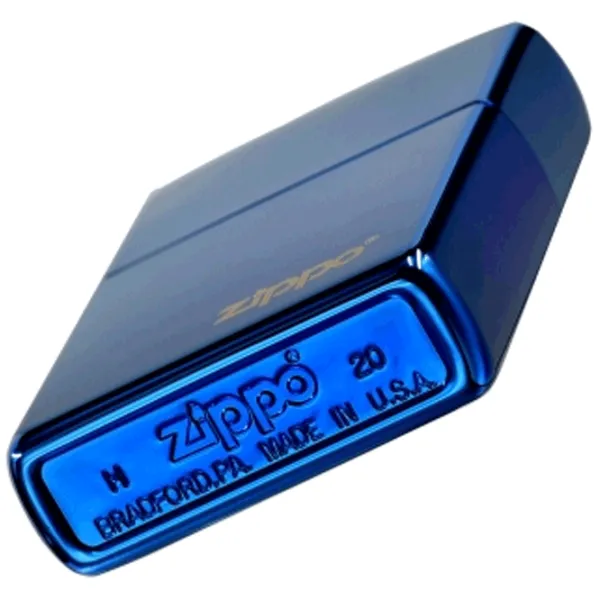 Brichetă Zippo High Polish Blue Blue / Alamă photo 5