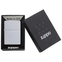 Зажигалка Zippo Classic Satin Chrome Серебряный / Латунь photo 5