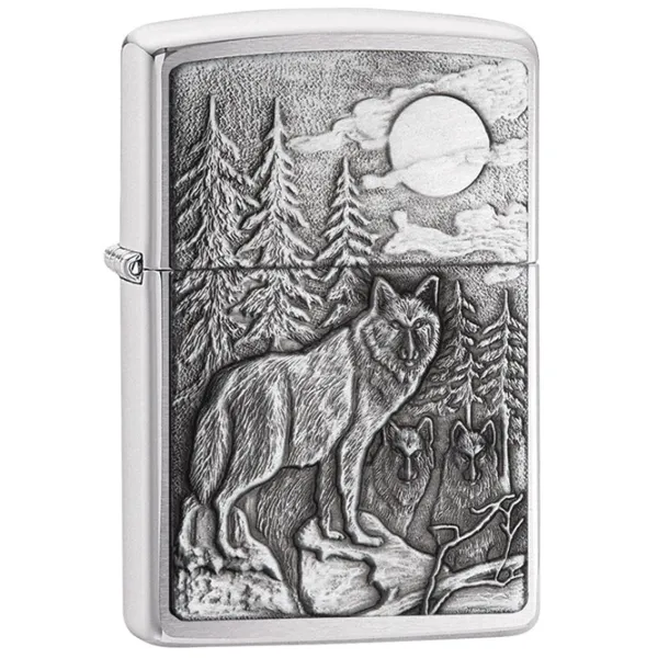 Brichetă Zippo Timberwolves Silver / Alamă photo 1