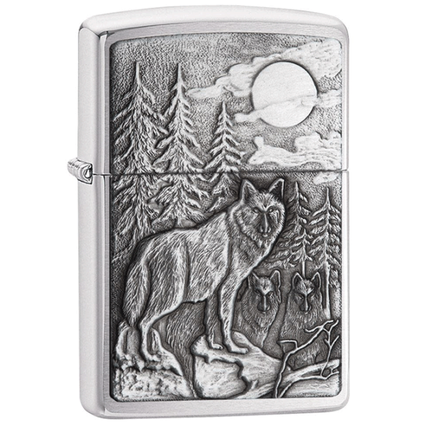 Brichetă Zippo Timberwolves Silver / Alamă photo 1