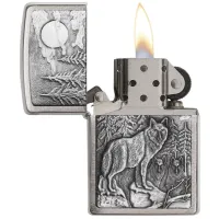 Зажигалка Zippo Timberwolves Серебряный / Латунь photo 3